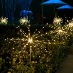 90/120/150 LEDs LED Solar Firework Light Lawn Ground Work Lights Outdoor Courtyard Street Decoration Garden Lights