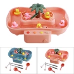 Fishing Game Table Parent-child interaction Early Educational Puzzle Toy with 6 Duck Light and Music for Kids Birthday G