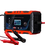 12V 6A Pulse Repair Battery Charger LCD Display Accumulator Charging AGM/GEL Lead-acid Batteries Charging Touch Screen C