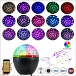 Portable Music Lamp Bluetooth DJ Party 16 Light with Remote Control Stereo Subwoofer Party Lights For Stage Bar