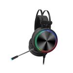Tuner K5 Game Headphone USB Wired 7.1 Channel 360º Surounding Sound 50mm Driver Bass Colorful Gradient Cool Lighting Eff