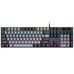 104 Keys Wired Mechanical Keyboard LED Backlit Blue Switch USB Wired Gaming Keyboard for Laptop Desktop PC Gamers
