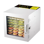 8 Layers Stainless Steel Fruit & Food Dehydrator Vegetable Meat Hot Air Dryer For Household/Commercial/DIY Food 600W 220