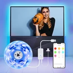 BlitzWolf® BW-LT32 Pro Smart USB RGB TV Strip Light Kit 2M with Sync with Screen Color APP Remote Control Voice Control