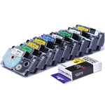 CIDY 1 Roll 9/12mm Label Tape Compatible Casio Label for Casio KL-780 KL-60 KL-170 KL-120 KL-820 CW-L300 KL-7400 KL-8800