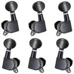6Pcs Fully Enclosed Electric Guitar Tuning Pegs Tuners Machine Heads Replacement Button Knob