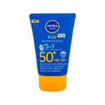 Nivea Sun Kids Protect & Care Sun Lotion 5 in 1 SPF50+ 50 ml opaľovací prípravok na telo pre deti na veľmi suchú pleť