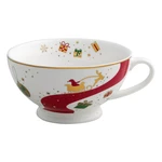 Porcelánová šálka na čaj s vianočným motívom Brandani Alleluia, ⌀ 14 cm