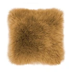 Hnedý vankúš Tiseco Home Studio Sheepskin, 45 × 45 cm