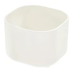 Biely úložný box iDesign Eco Bin, 9,14 x 9,14 cm