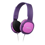 Slúchadlá Philips SHK2000 (SHK2000PK/00) ružová/fialová slúchadlá cez hlavu • 32 mm neodymové meniče • kvalitné basy • uzatvorený akustický systém • n
