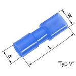 Faston zásuvka LAPP 61794969 4.8 mm x 0.8 mm, 180 °, plná izolace, modrá, 100 ks