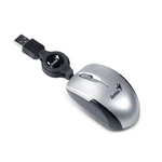 Myš Genius Micro Traveler V2 (31010125106) strieborná počítačová myš • optický senzor • rozlíšenie 1 200 DPI • 3 tlačidlá • vhodná pre pravákov aj ľav