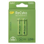 Batéria nabíjacie GP ReCyko, HR06, AA, 1300mAh, NiMH, krabička 2ks (B2123) nabíjacia batéria • typ HR6 (tužka, AA) • minimálna kapacita 1 350 mAh • na