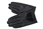 Dámské kožené rukavice do auta Arteddy - černá (M)