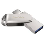 USB flash disk SanDisk Ultra Dual Luxe 1TB USB/USB-C (SDDDC4-1T00-G46) strieborný USB flashdisk • kapacita 1 000 GB • USB-C • USB 3.1 • rýchlosť čítan