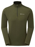 Tričko Thermo Zip Neck Dart Montane® – Zelená (Barva: Zelená, Velikost: M)