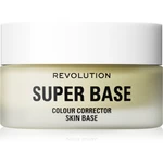 Makeup Revolution Super Base ľahko zafarbená podkladová báza odtieň Green 25 ml