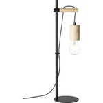 Stolní lampa E27 40 W Brilliant Jenji 99079/06 dřevo (světlé), černá