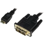 HDMI / DVI kabel LogiLink [1x mini HDMI zástrčka C - 1x DVI zástrčka 18+1pólová] černá 1.00 m