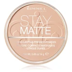 Rimmel Stay Matte pudr odstín 003 Peach Glow 14 g