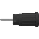 Bezpečnostní lisovaná zásuvka 4 mm Schützinger SEPB 6449 Ni / SW, černá, 1 ks