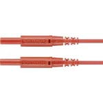 Schützinger MSFK A301 / 0.5 / 100 / RT měřicí kabel [zástrčka 2 mm - zástrčka 2 mm] červená