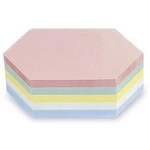 Magnetoplan 112502210 moderační karta růžová, zelená, žlutá, bílá, modrá kosočtverec , šestiúhelníkový 200 mm x 95 mm 250 ks/bal. 250 ks