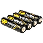 Tužková baterie AA lithiová GP Batteries Excellent FR6, 1.5 V, 4 ks