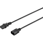Síťový prodlužovací kabel s IEC zásuvkou Basetech BT-1886930, 1.50 m, černá