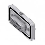 D-SUB zásuvka Deltron Connectors 180 °, pólů 15, pájené, piny, 1 ks