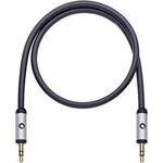 Připojovací kabel Oehlbach, jack zástr. 3.5 mm/jack zástr. 3.5 mm, černý, 1,5 m