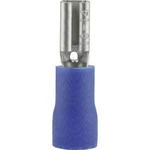 Faston zásuvka Vogt Verbindungstechnik 389905 2.8 mm x 0.5 mm, 180 °, částečná izolace, modrá, 1 ks