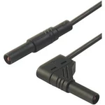 SKS Hirschmann MLS WG 25/1 sw bezpečnostní měřicí kabely [lamelová zástrčka 4 mm - lamelová zástrčka 4 mm] černá, 25.00 cm