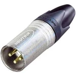 XLR kabelová zástrčka Neutrik NC 3 MXX-EMC, rovná, 3pól., 4 - 7 mm, stříbrná