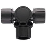 T rozdělovač HellermannTyton HG16-T 166-24800, 16 mm, 16 mm, 16 mm, černá, 1 ks