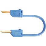 Měřicí kabel banánek 2 mm ⇔ banánek 2 mm MultiContact LK2-F, 0,6 m, modrá
