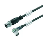 Upravený zástrčkový konektor pro senzory - aktory Weidmüller SAIL-M12GM8W-3L0.9U 9457760090 zástrčka, rovná, zásuvka, zahnutá, 0.90 m, 1 ks