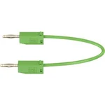 Stäubli LK205 měřicí kabel [lamelová zástrčka 2 mm - lamelová zástrčka 2 mm] zelená, 45.00 cm