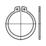 Pojistné kroužky TOOLCRAFT 1060921, N/A, vnitřní Ø: 47.8 mm, nerezová ocel, 1 ks