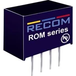 DC/DC měnič Recom ROM-1212S, vstup 12 V/DC, výstup 12 V/DC, 83 mA, 1 W