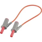 VOLTCRAFT MSB-501 bezpečnostní měřicí kabely [lamelová zástrčka 4 mm - lamelová zástrčka 4 mm] červená, 25.00 cm