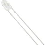 LED s vývody HuiYuan 3234Y1C-ESC-E, typ čočky oválný, 3 mm, 70 °, 30 °, 20 mA, žlutá