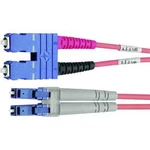 Optické vlákno kabel Telegärtner L00892A0075 [1x zástrčka SC - 1x zástrčka LC], 3.00 m, fialová