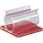 Úchytka TRU COMPONENTS 93014c470a 1386636, samolepicí, 12.70 mm (max), transparentní, 1 ks