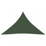 Stínící plachta trojúhelníková HDPE 2,5 x 2,5 x 3,5 m Dekorhome Tmavě zelená,Stínící plachta trojúhelníková HDPE 2,5 x 2,5 x 3,5 m Dekorhome Tmavě zel