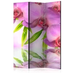 Paraván Orchid Spa Dekorhome 135x172 cm (3-dílný),Paraván Orchid Spa Dekorhome 135x172 cm (3-dílný)