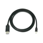 Kábel PremiumCord Mini DisplayPort / DisplayPort, M/M, 1m (kport2-01) čierny prepojovací kábel • mini DisplayPort výstup • DisplayPort výstup • na pre