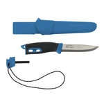 Nôž Companion Spark (S) Morakniv® – Strieborná čepeľ - Satin, Modrá (Farba: Modrá, Varianta: Strieborná čepeľ - Satin)