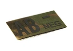 Nášivka krvná skupina IR Clawgear® – AB -, Multicam® (Farba: Multicam®, Varianta: AB -)